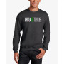 Men's Word Art Hustle Crewneck Sweatshirt