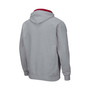 Men's Heathered Gray Indiana Hoosiers Arch Logo 3.0 Full-Zip Hoodie