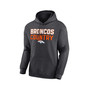 Men's Branded Charcoal Denver Broncos Victory Earned Pullover Hoodie