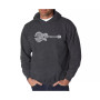 Men's Word Art Hooded Sweatshirt - Country Guitar