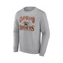 Men's Branded Heathered Gray Cleveland Browns Playability Pullover Sweatshirt