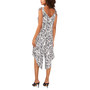 Zebra-Print Tie-Shoulder Jumpsuit