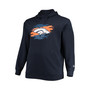Men's Navy Denver Broncos Big and Tall Primary Logo Pullover Hoodie