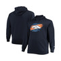 Men's Navy Denver Broncos Big and Tall Primary Logo Pullover Hoodie