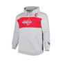Men's Alexander Ovechkin Heather Gray Washington Capitals Big and Tall Player Lace-Up Pullover Hoodie