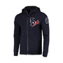 Men's Navy Houston Texans 4-Hit Full-Zip Hoodie