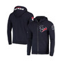 Men's Navy Houston Texans 4-Hit Full-Zip Hoodie