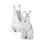 Women's Gray Los Angeles Angels Camo Overall Romper