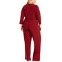 Plus Size Surplice Jumpsuit