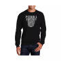 Men's Word Art Pitbull Face Crewneck Sweatshirt