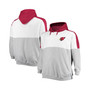 Men's Cardinal, Heather Gray Arizona Cardinals Big and Tall Team Logo Pullover Hoodie