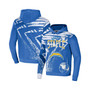 Men's NFL X Staple Blue Los Angeles Chargers Team Slogan All Over Print Pullover Hoodie