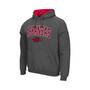 Men's Charcoal Arkansas Razorbacks Arch and Logo 3.0 Pullover Hoodie