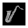 Men's Word Art Sax Crewneck Sweatshirt
