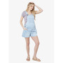 Women's Maternity Short Denim Shortall