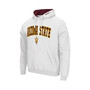 Men's White Arizona State Sun Devils Arch Logo 3.0 Pullover Hoodie