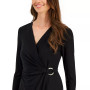 Women's Faux-Wrap Sheath Dress