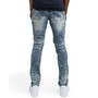 Men's Big and Tall Vintage-Like Beach Skinny Denim Jeans