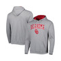 Men's Heathered Gray Oklahoma Sooners Arch & Team Logo 3.0 Pullover Hoodie