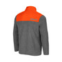 Men's Heathered Charcoal, Orange Oklahoma State Cowboys Huff Snap Pullover