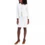 Women's Check Three-Button Jacket & Skirt Suit, Regular and Petite Sizes