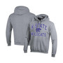 Men's Heather Gray Kansas State Wildcats High Motor Pullover Hoodie