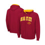 Men's Cardinal Iowa State Cyclones Arch and Logo 3.0 Full-Zip Hoodie
