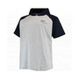 Men's Heathered Gray, Navy Denver Broncos Big and Tall Raglan Short Sleeve Pullover Hoodie