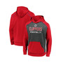Men's Heathered Charcoal, Red LA Clippers Game Day Ready Raglan Pullover Hoodie