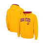 Men's Gold Iowa State Cyclones Arch and Logo 3.0 Full-Zip Hoodie