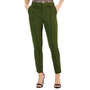 Women's Mid-Rise Front-Seam Ponte Ankle Pants