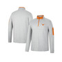 Men's Heathered Gray, Texas Orange Texas Longhorns Country Club Windshirt Quarter-Zip Jacket