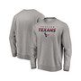 Men's Heathered Gray Houston Texans Block Party Pullover Sweatshirt