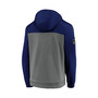 Men's Branded Blue and Heathered Gray Toronto Maple Leafs Authentic Pro Travel and Training Tech Half-Zip Hoodie