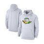 Men's White Oregon Ducks Logo Club Pullover Hoodie