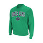 Men's Kelly Green Notre Dame Fighting Irish Arch and Logo Crew Neck Sweatshirt