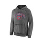 Men's Branded Gray Montreal Canadiens Heritage Broken Ice Washed Raglan Pullover Hoodie