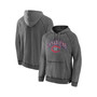Men's Branded Gray Montreal Canadiens Heritage Broken Ice Washed Raglan Pullover Hoodie
