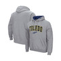 Men's Heathered Gray Toledo Rockets Arch and Logo Pullover Hoodie