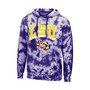 Men's Purple LSU Tigers Fanatic Tie-Dye Pullover Hoodie