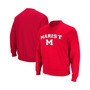 Men's Red Marist Red Foxes Arch Over Logo Pullover Sweatshirt