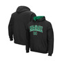 Men's Black Marshall Thundering Herd Arch and Logo Pullover Hoodie