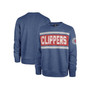 Men's Heather Royal La Clippers Tribeca Emerson Pullover Sweatshirt