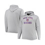 Men's Heathered Gray New York Knicks Big and Tall Heart and Soul Pullover Hoodie