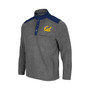 Men's Heathered Charcoal, Navy Cal Bears Huff Snap Pullover