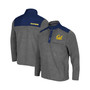 Men's Heathered Charcoal, Navy Cal Bears Huff Snap Pullover