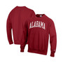 Men's Crimson Alabama Crimson Tide Big and Tall Reverse Weave Fleece Crewneck Pullover Sweatshirt