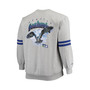 Men's Heather Gray Seattle Seahawks Big and Tall Allover Print Pullover Sweatshirt