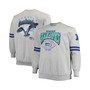 Men's Heather Gray Seattle Seahawks Big and Tall Allover Print Pullover Sweatshirt
