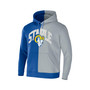 Men's NFL X Staple Royal, Gray Los Angeles Rams Split Logo Pullover Hoodie